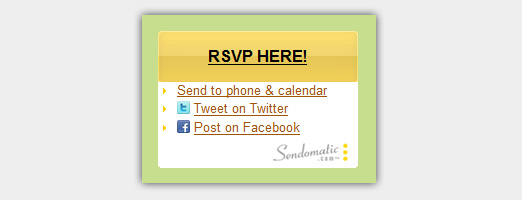 Twitter & Facebook & RSVP