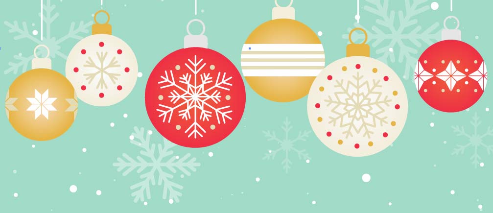 Holiday Ornaments Online Invite